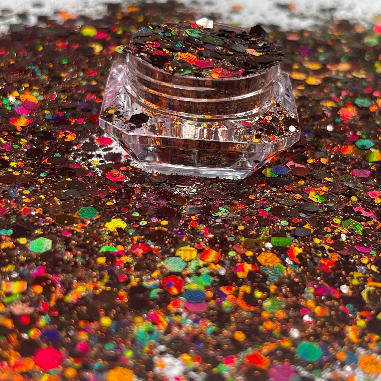 Coca Cola/Brown Chunky Holographic Glitter image 1