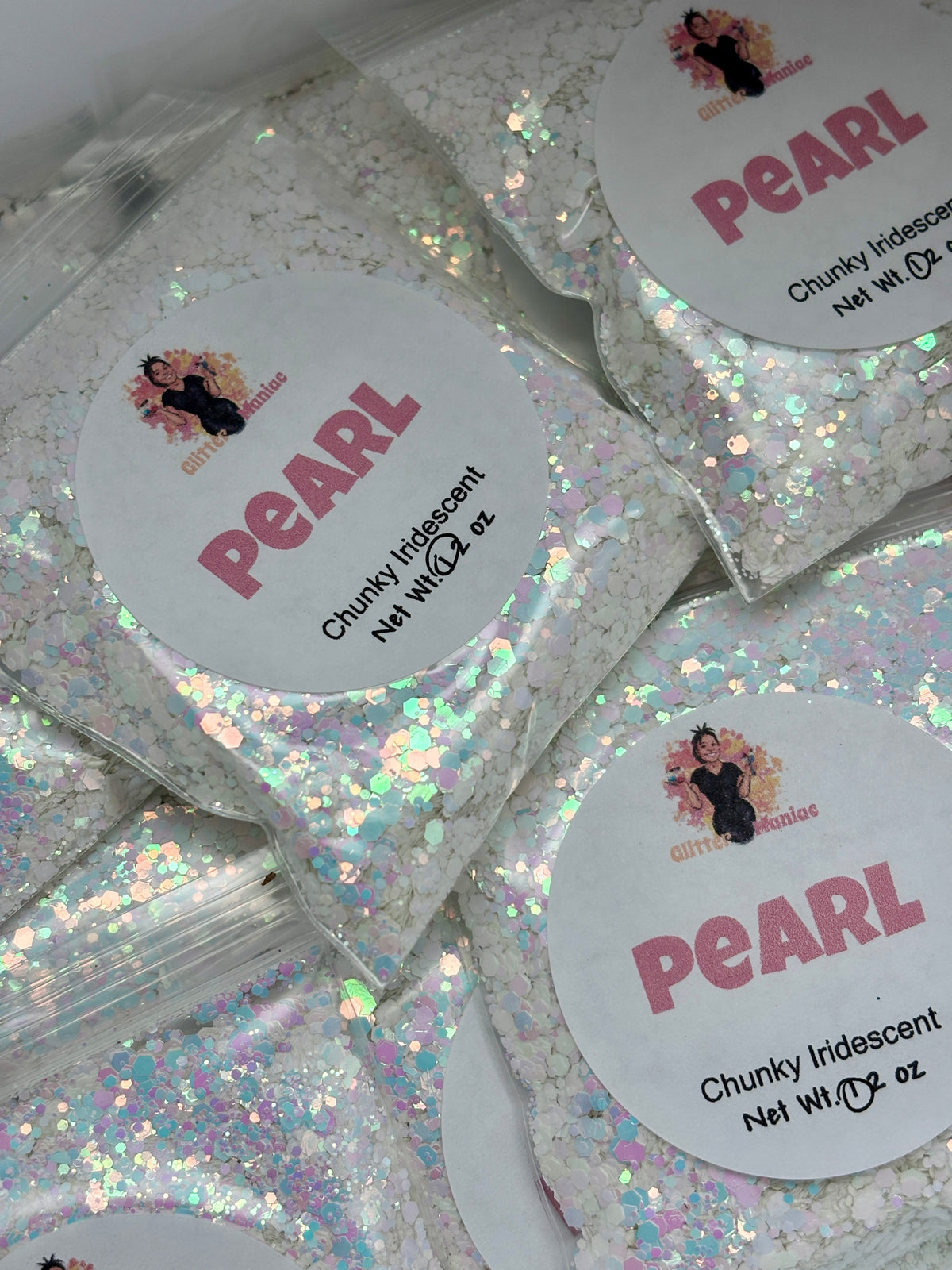 Pearl/White Chunky Iridescent image 0