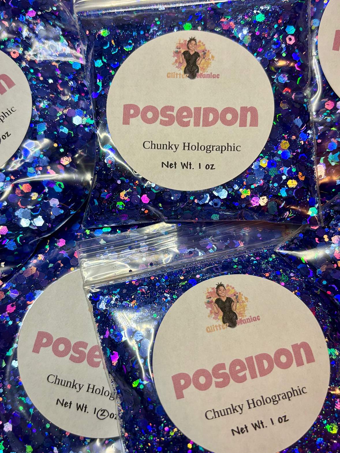 Poseidon/Chunky Blue Holographic