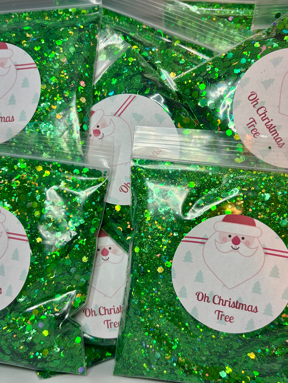 Oh Christmas Tree/Green Chunky Holographic Glitter