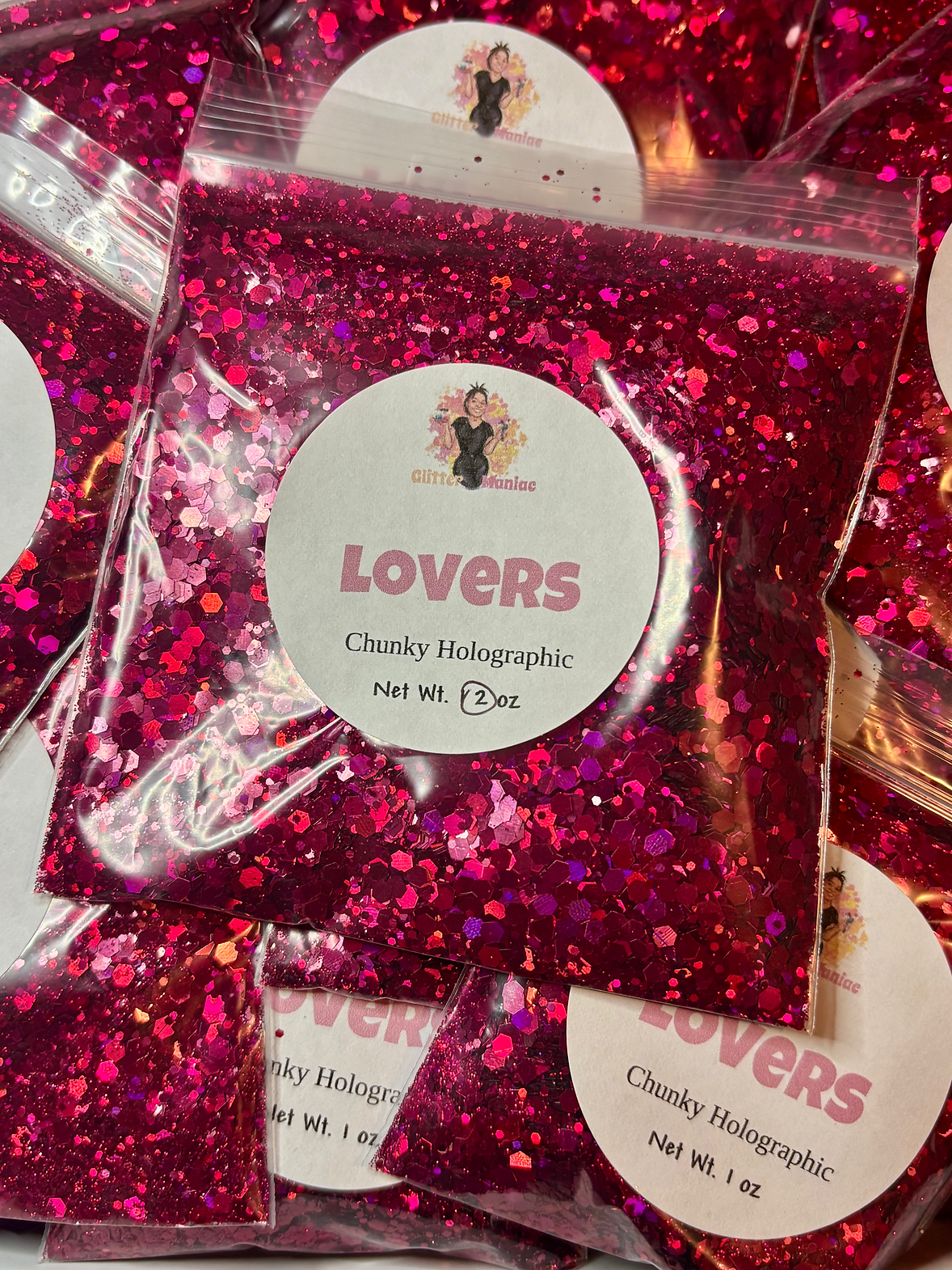 Lovers/Chunky Pink Holographic