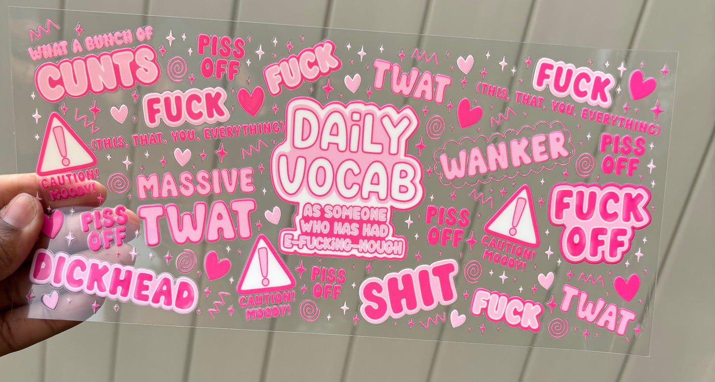 Vulgar Daily Vocab
