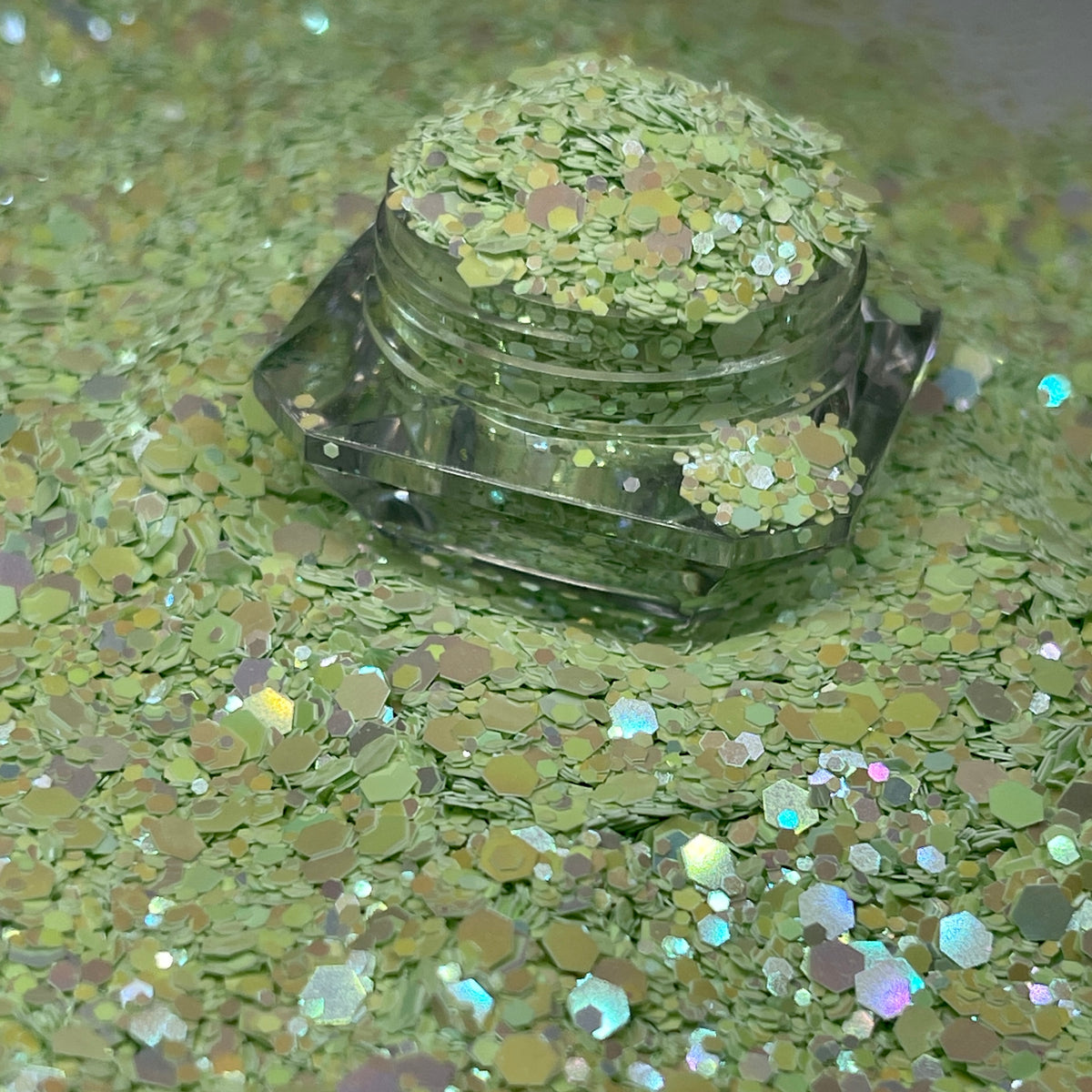 Mint to Be/Pale GreenChunky Iridescent Glitter image 1