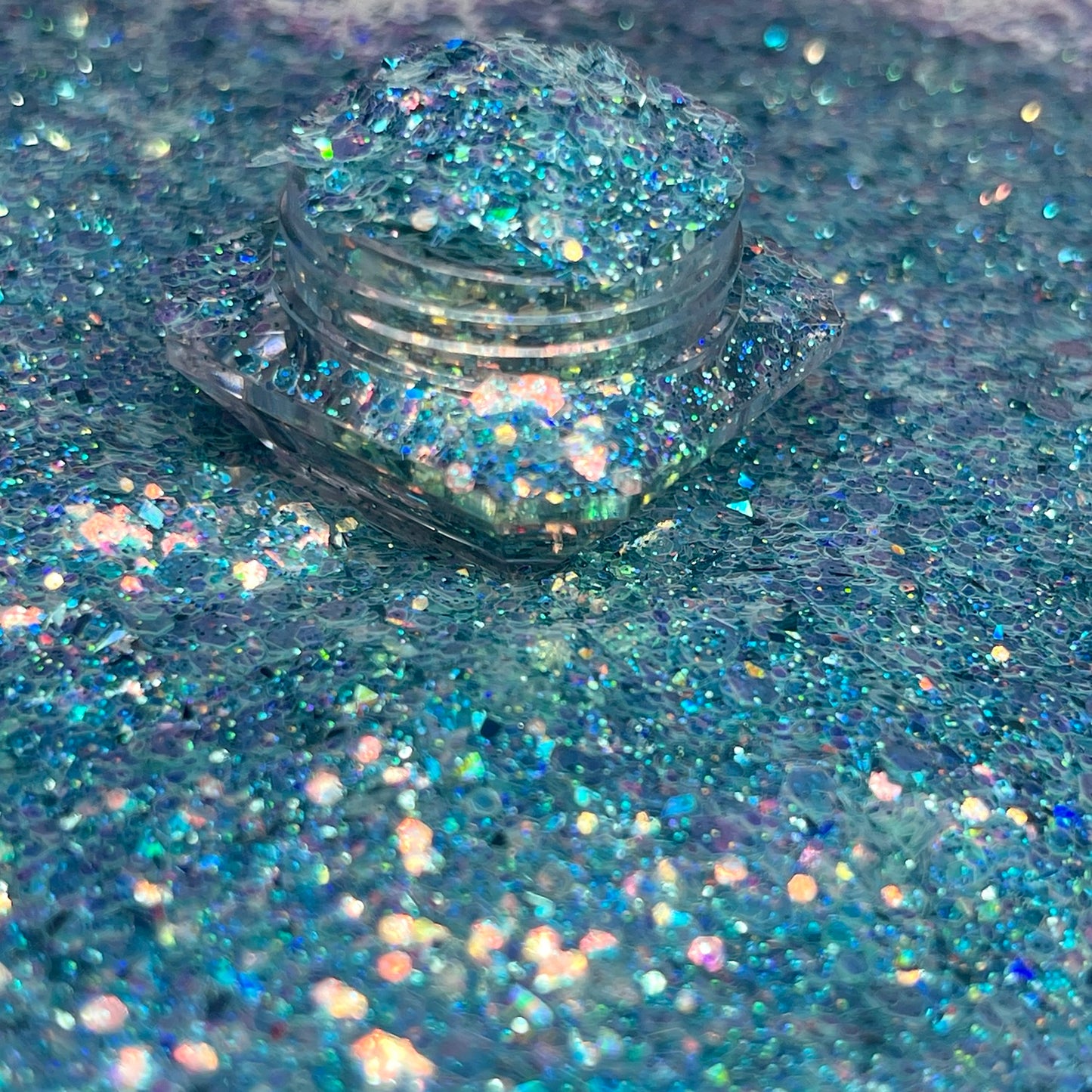 Frozen/Blue Chunky Iridescent Glitter image 1
