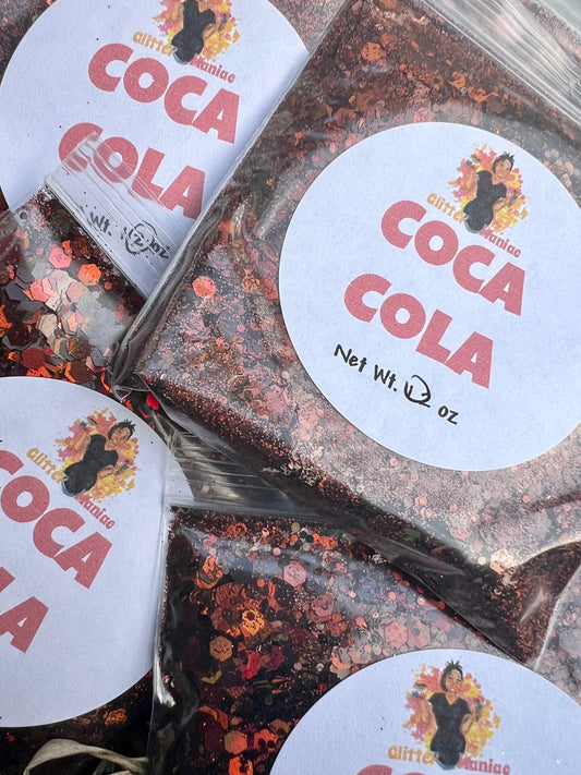 Coca Cola/Brown Chunky Holographic Glitter image 0
