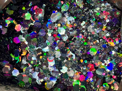 Black Widow/Chunky Black Holographic Glitter image 1