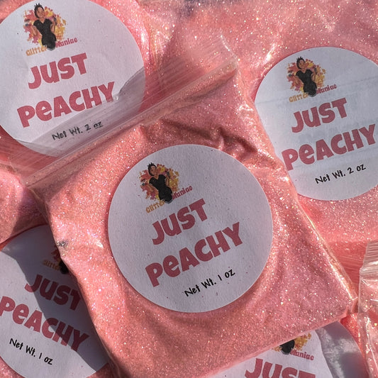 Just Peachy/Pastel Orange Iridescent Glitter image 0