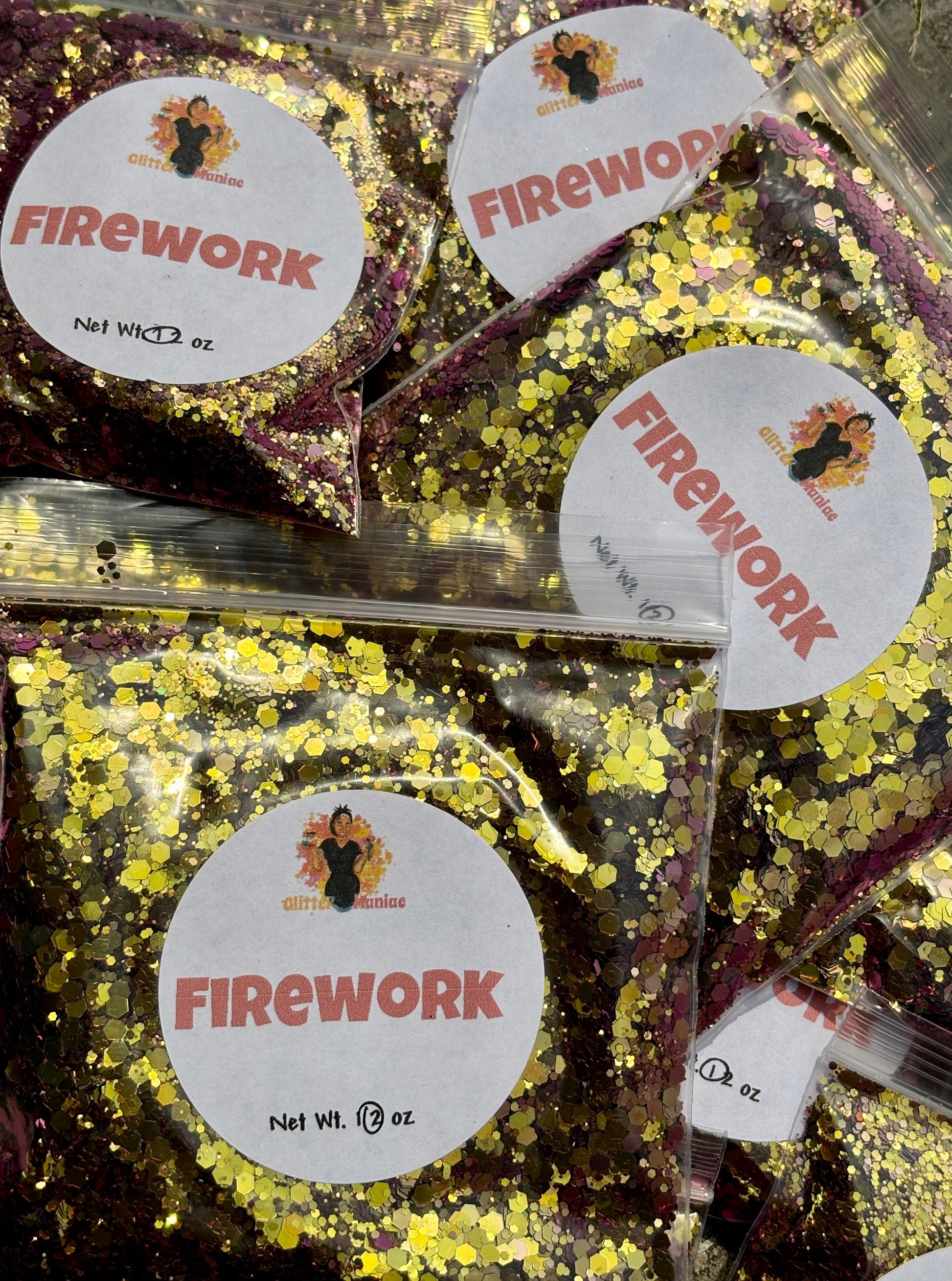 Fireworks/Gold and Purple Chameleon Glitter image 0