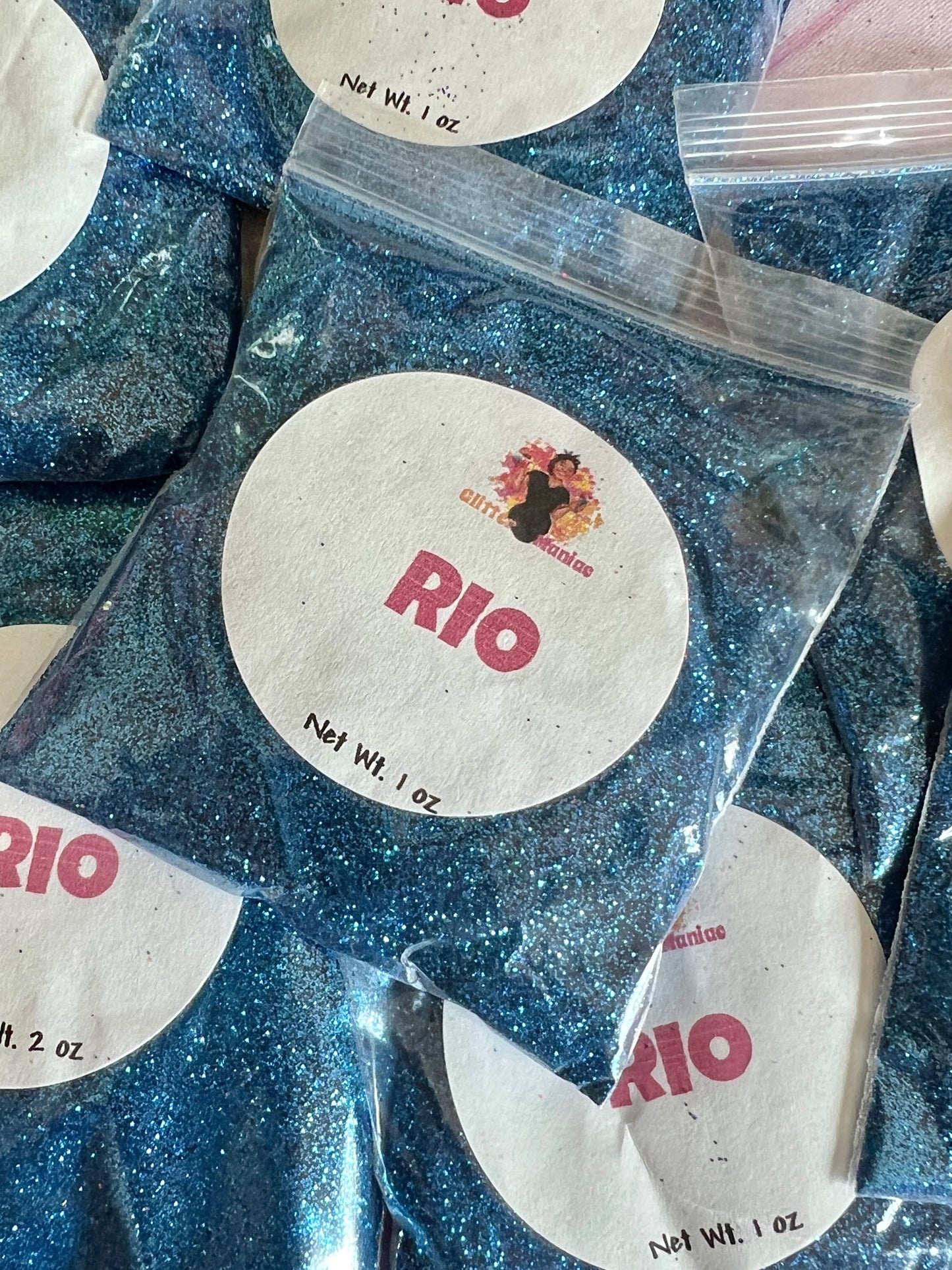 Rio/Fine Blue Metallic Glitter image 0