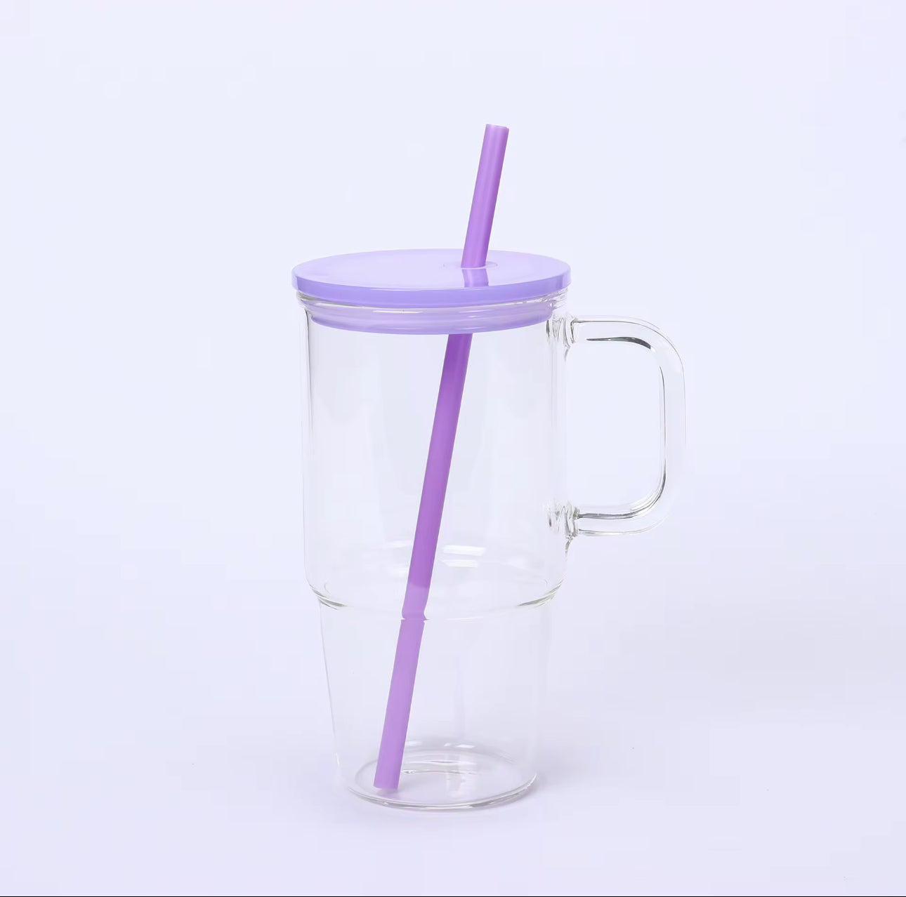 20 Oz Glass Tumbler with Handle, Wide Mouth  image 5