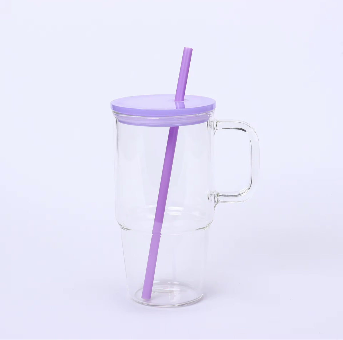 20 Oz Glass Tumbler with Handle, Wide Mouth  image 5