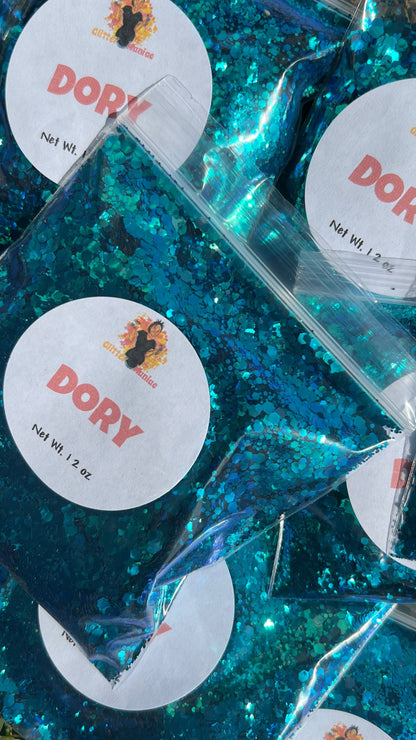 Dory/Blue  Chunk Chameleon Glitter image 0