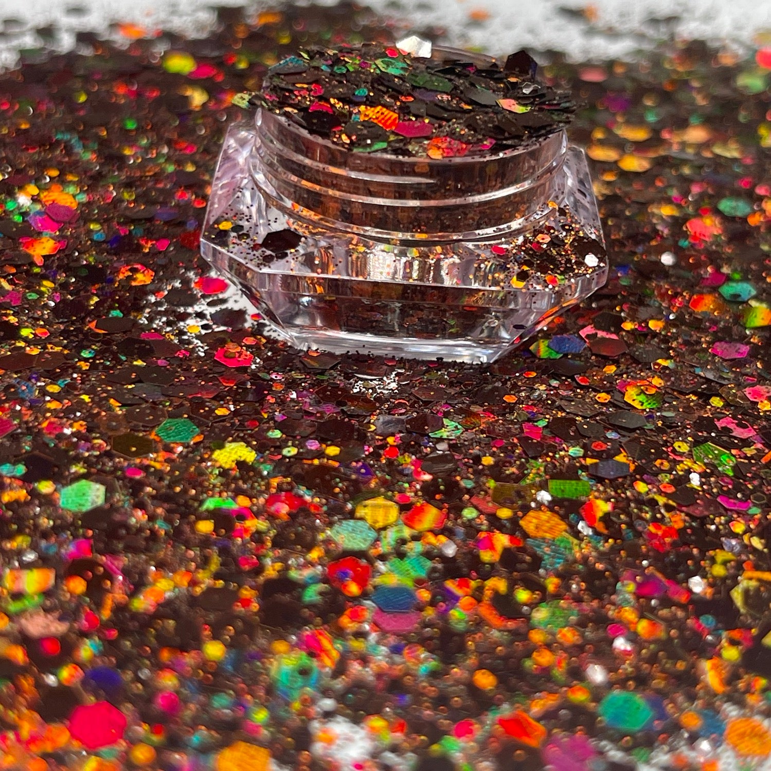 Coca Cola/Brown Chunky Holographic Glitter image 1