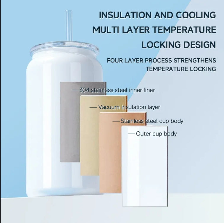 Double Vacuum Insulated Stainless Steel (16 Oz Powder Coated) image 1