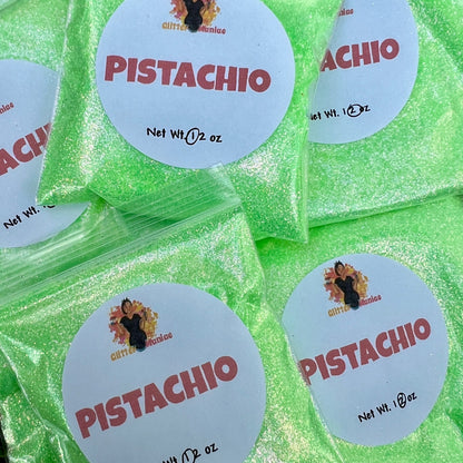 Pistachio/Pastel Green Iridescent Glitter image 0