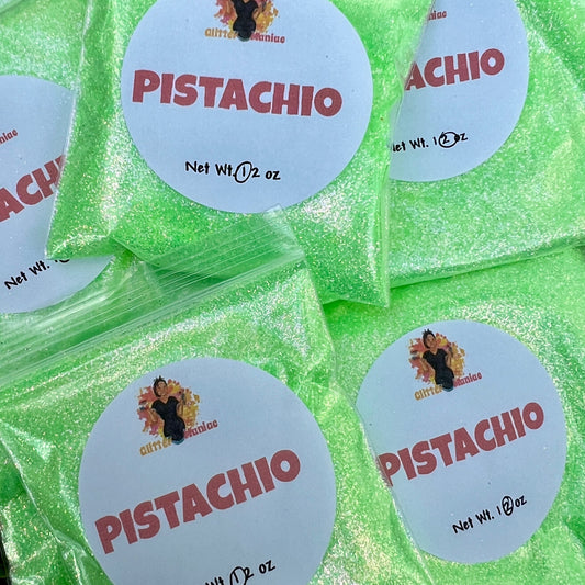 Pistachio/Pastel Green Iridescent Glitter image 0