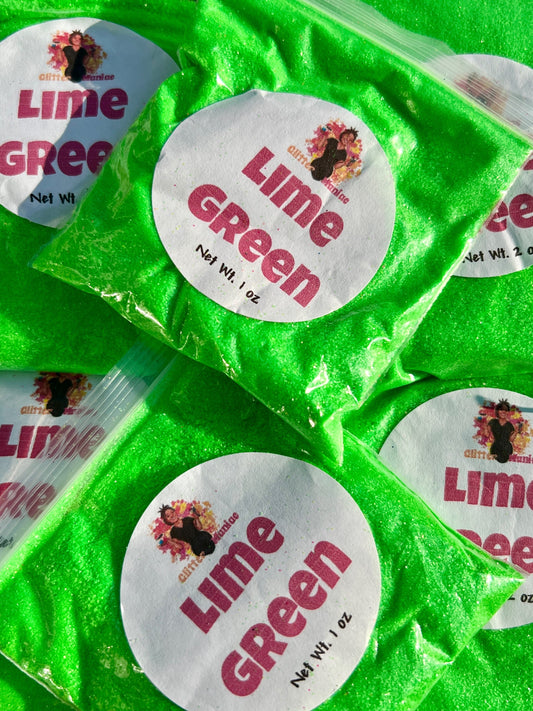 Lime Green/Fine Polyester Glitter image 0