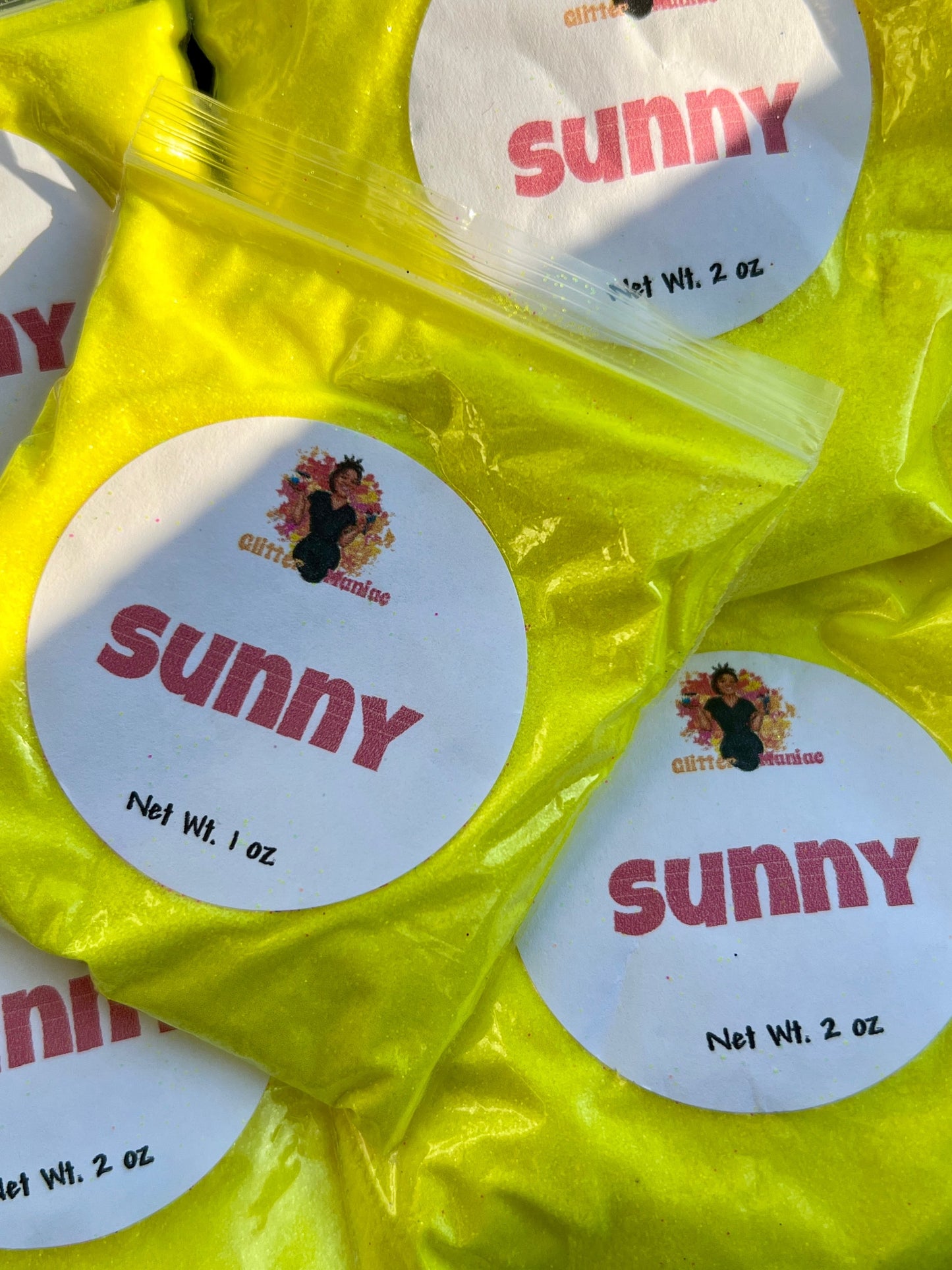 Sunny/Neon Yellow Fine Polyester Glitter image 0