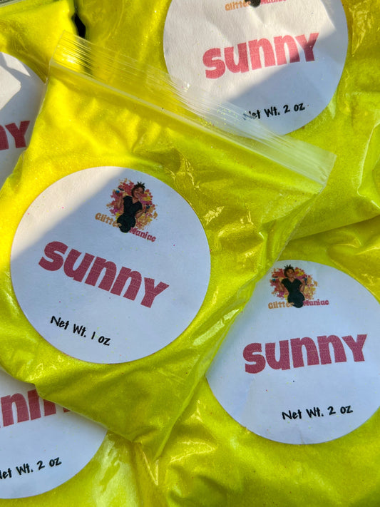 Sunny/Neon Yellow Fine Polyester Glitter image 0