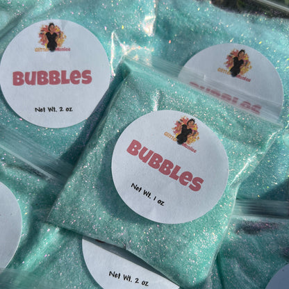 Bubbles/Pastel Blue Iridescent Glitter image 0