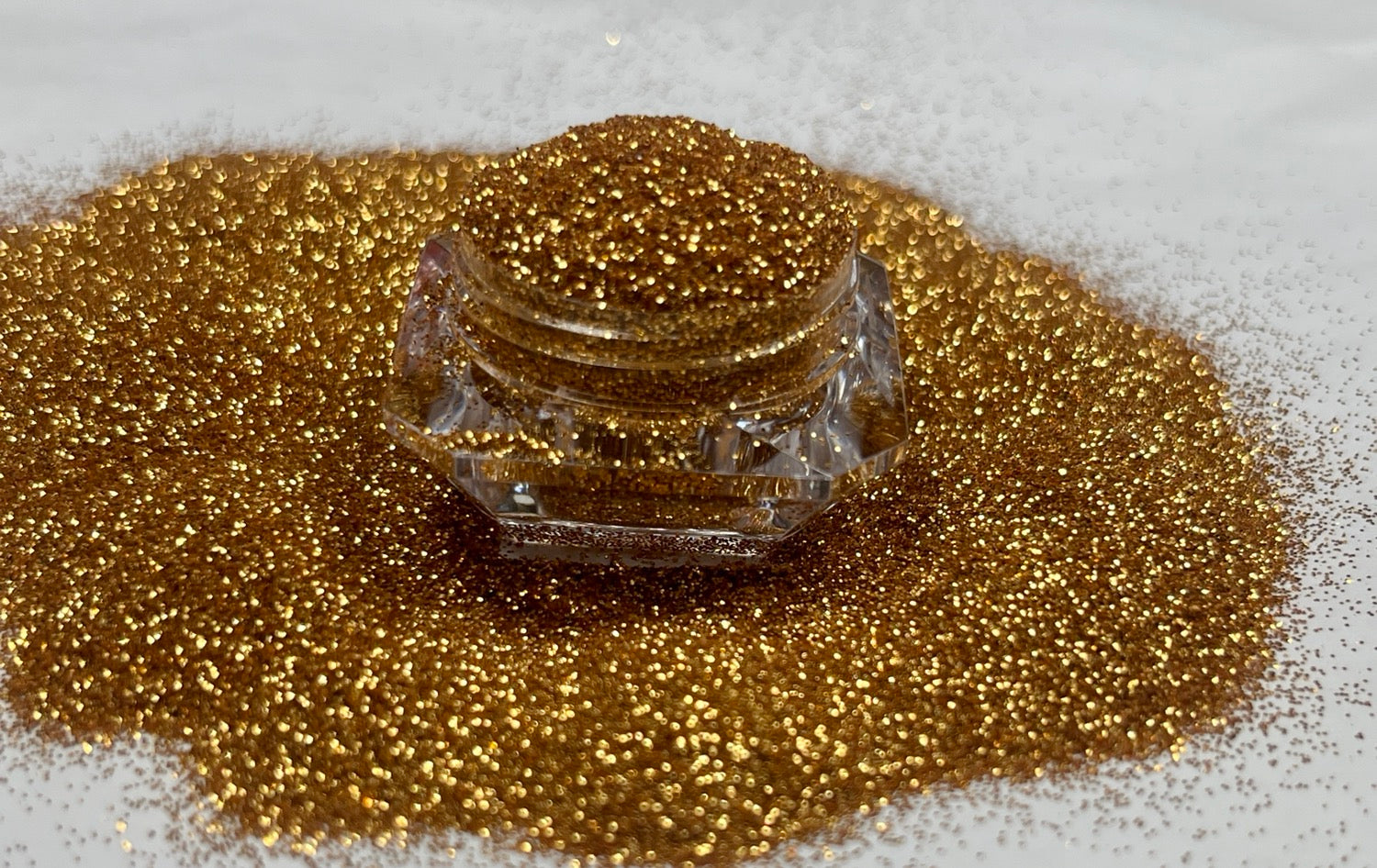  Caramel/ Golden Brown Metallic Glitter image 1