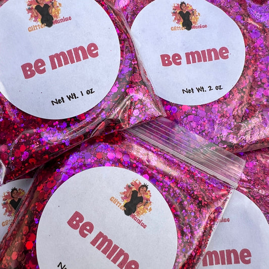 Be Mine/Pink and Red Chunky Chameleon Glitter image 0