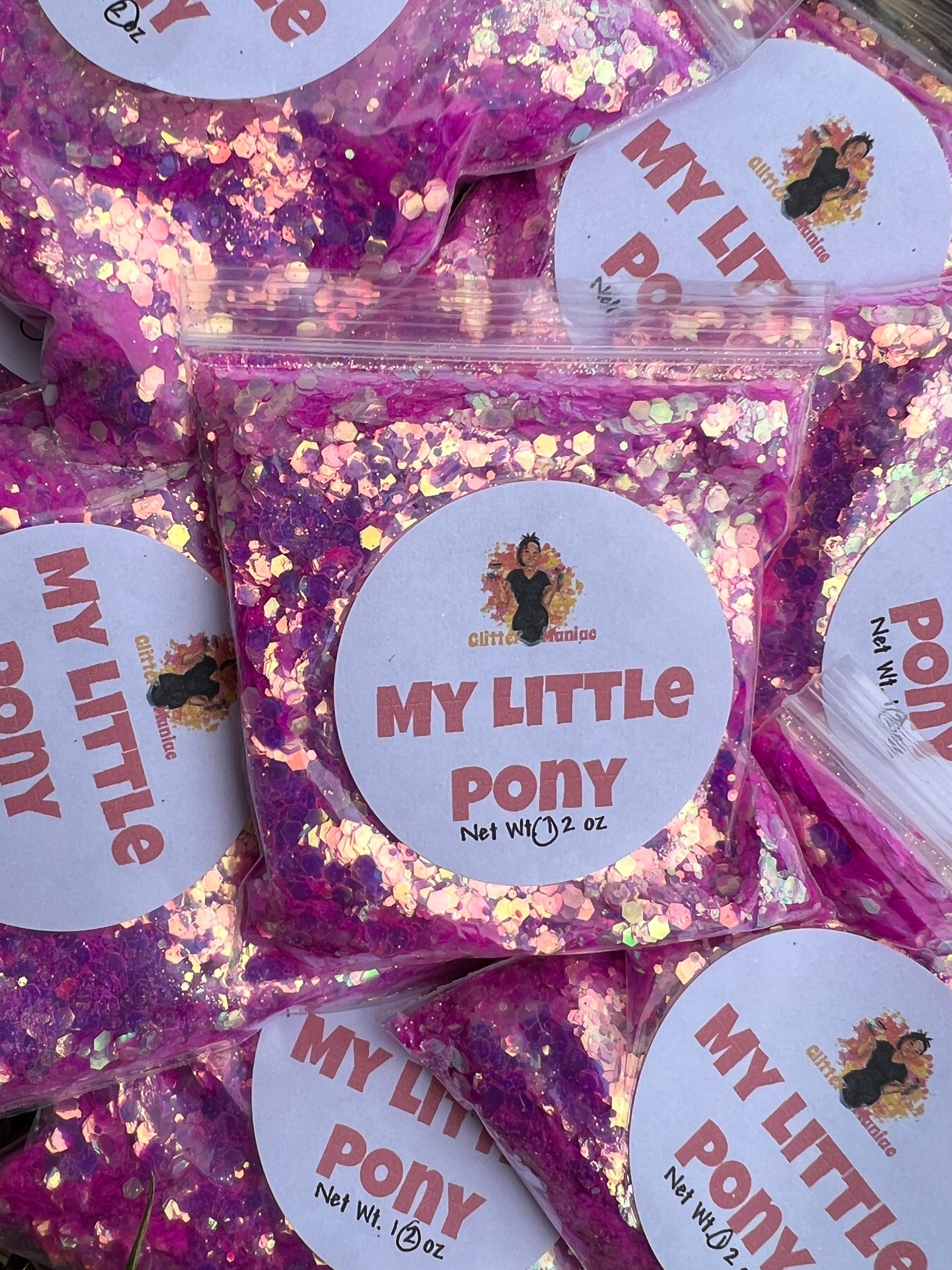 My Little Pony/Chunky Iridescent Purple Glitter image 0