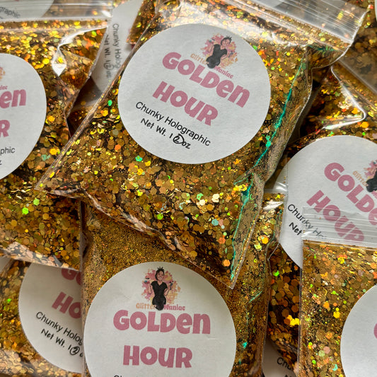 Golden Hour/ Chunky Gold Holographic image 0