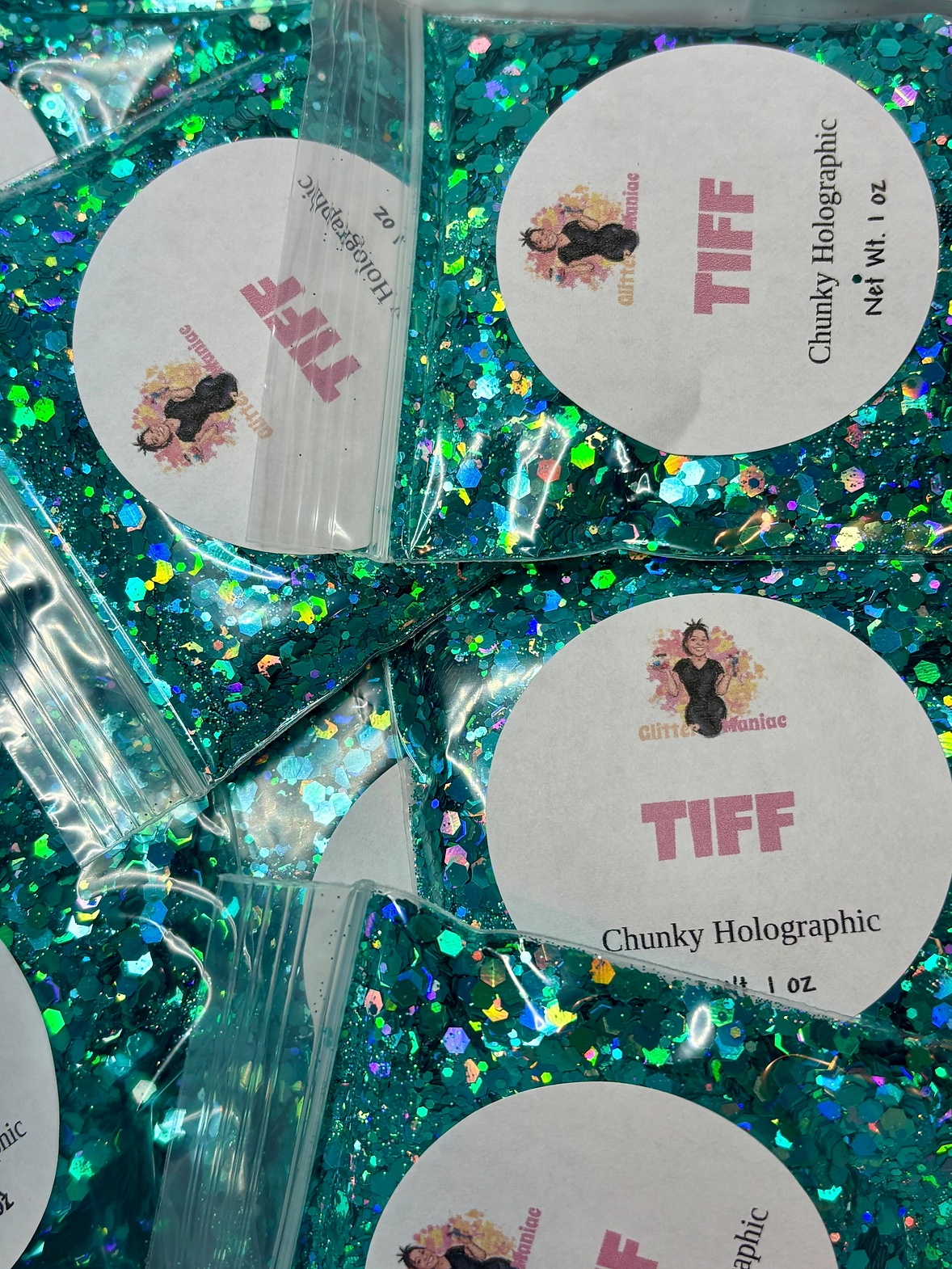 Tiff/Chunky Blue Holographic