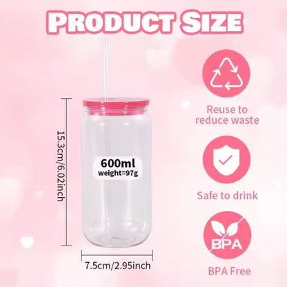 16 Oz Plastic Libby W/ Colorful Lid