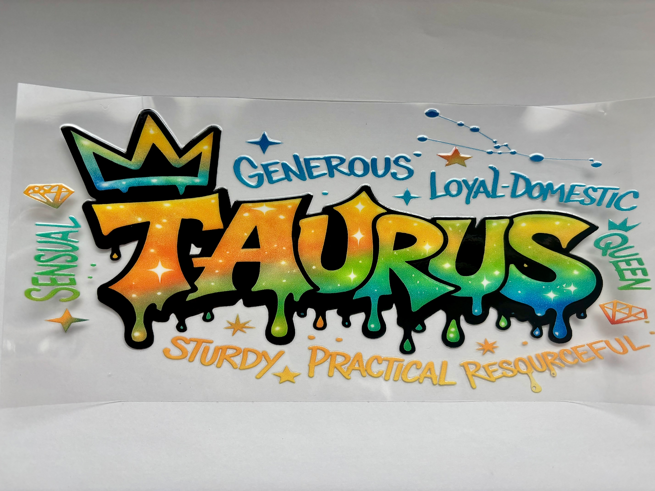 Zodiac Sign 16 oz UVDTF Wraps - Vibrant Graffiti Art for Creative Projects