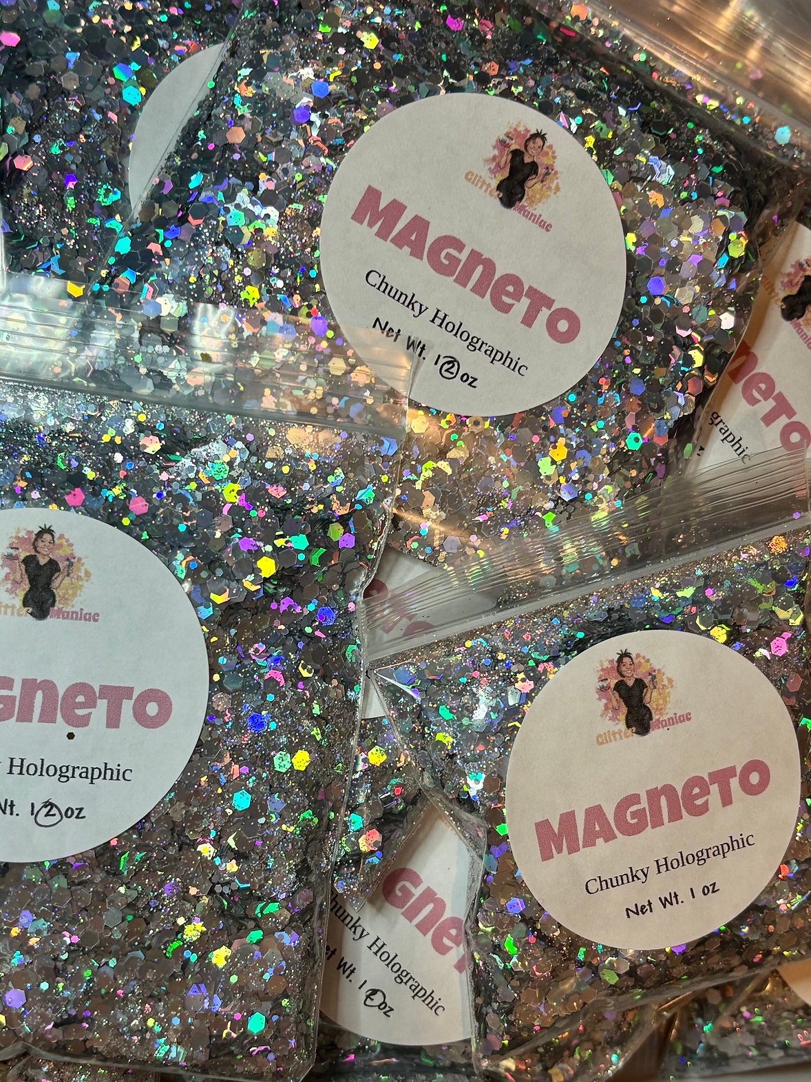 Magneto/Chunky silver holographic