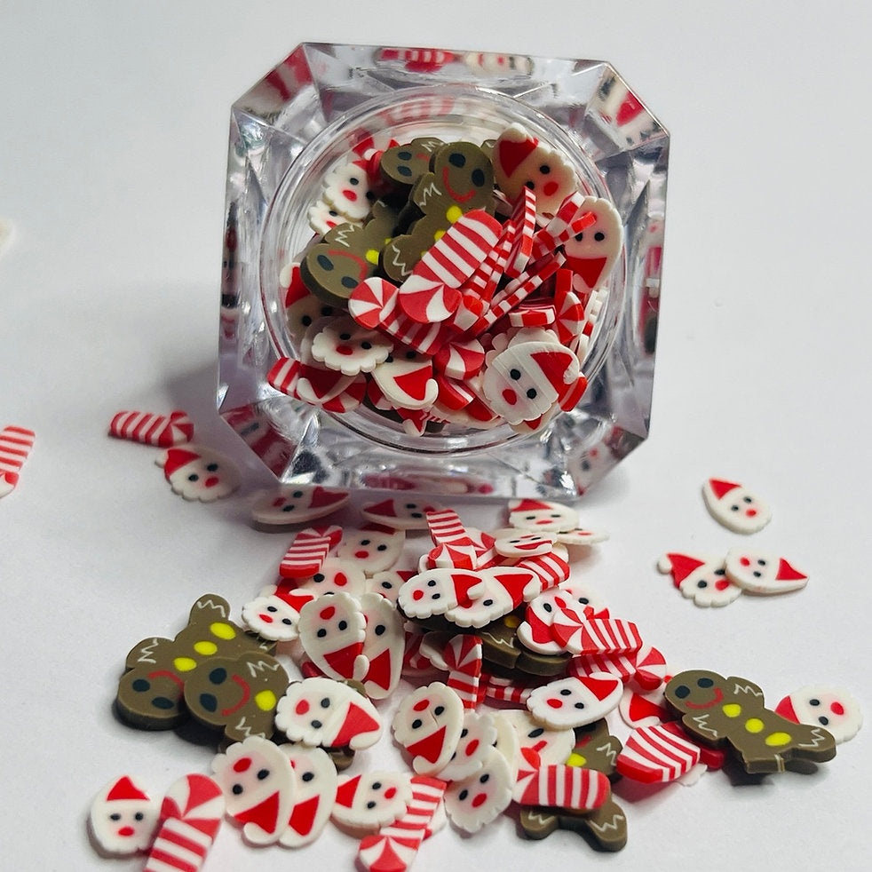 Santa Baby/ Santa, Gingerbread Man Polymer Clay