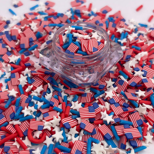 Star Spangled/American Flag Polymer Clay