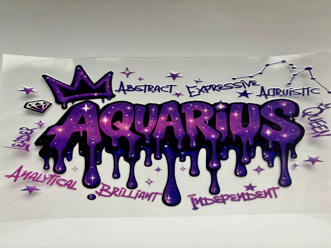 Zodiac Sign 16 oz UVDTF Wraps - Vibrant Graffiti Art for Creative Projects