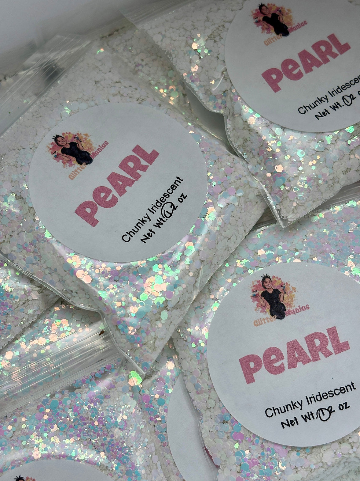 Pearl/White Chunky Iridescent