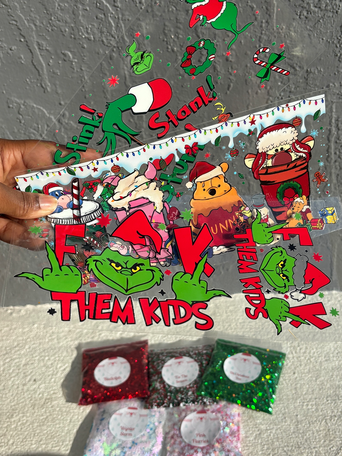 Christmas Glitter and Wraps Bundle