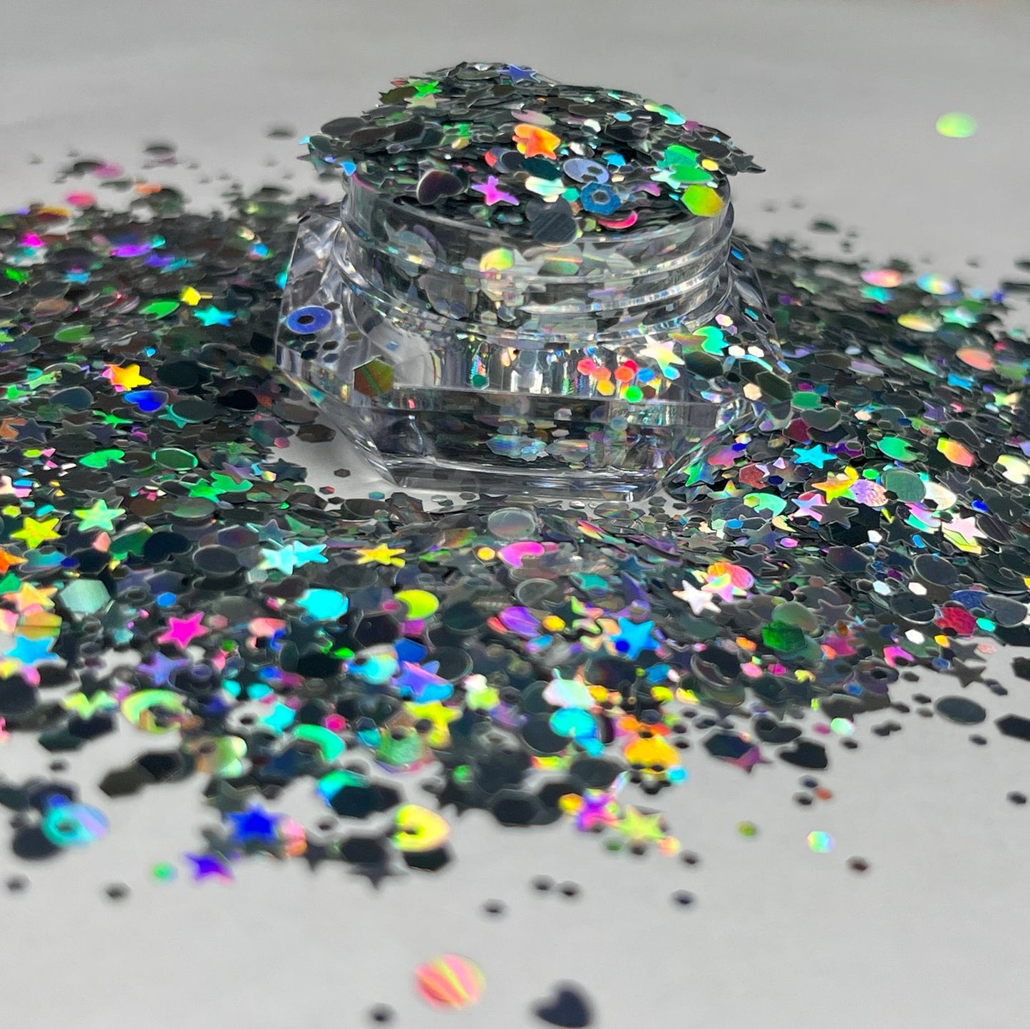 Celestial/Silver Chunky Holographic Glitter