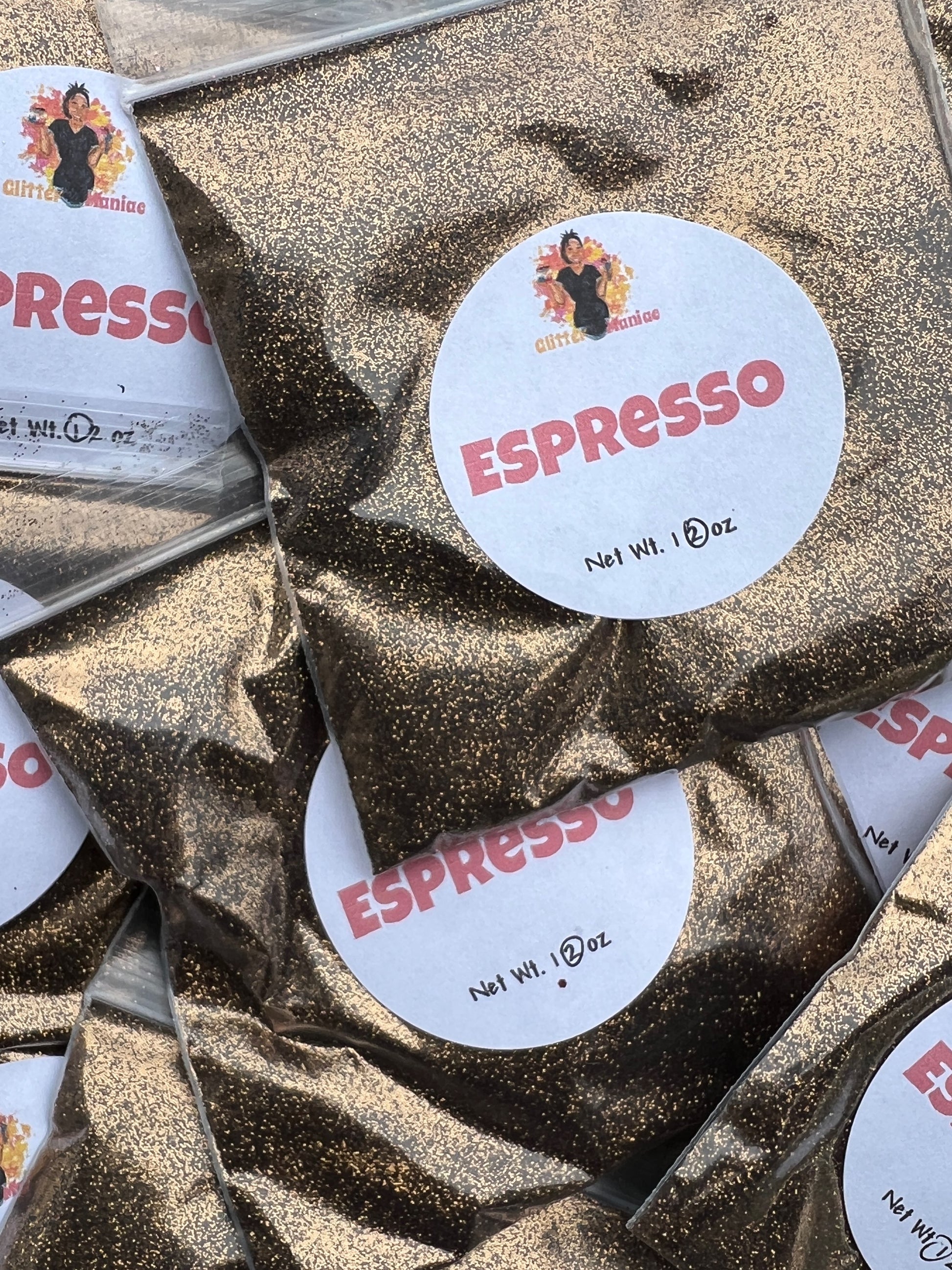 Espresso/Dark Brown Metallic Glitter image 0
