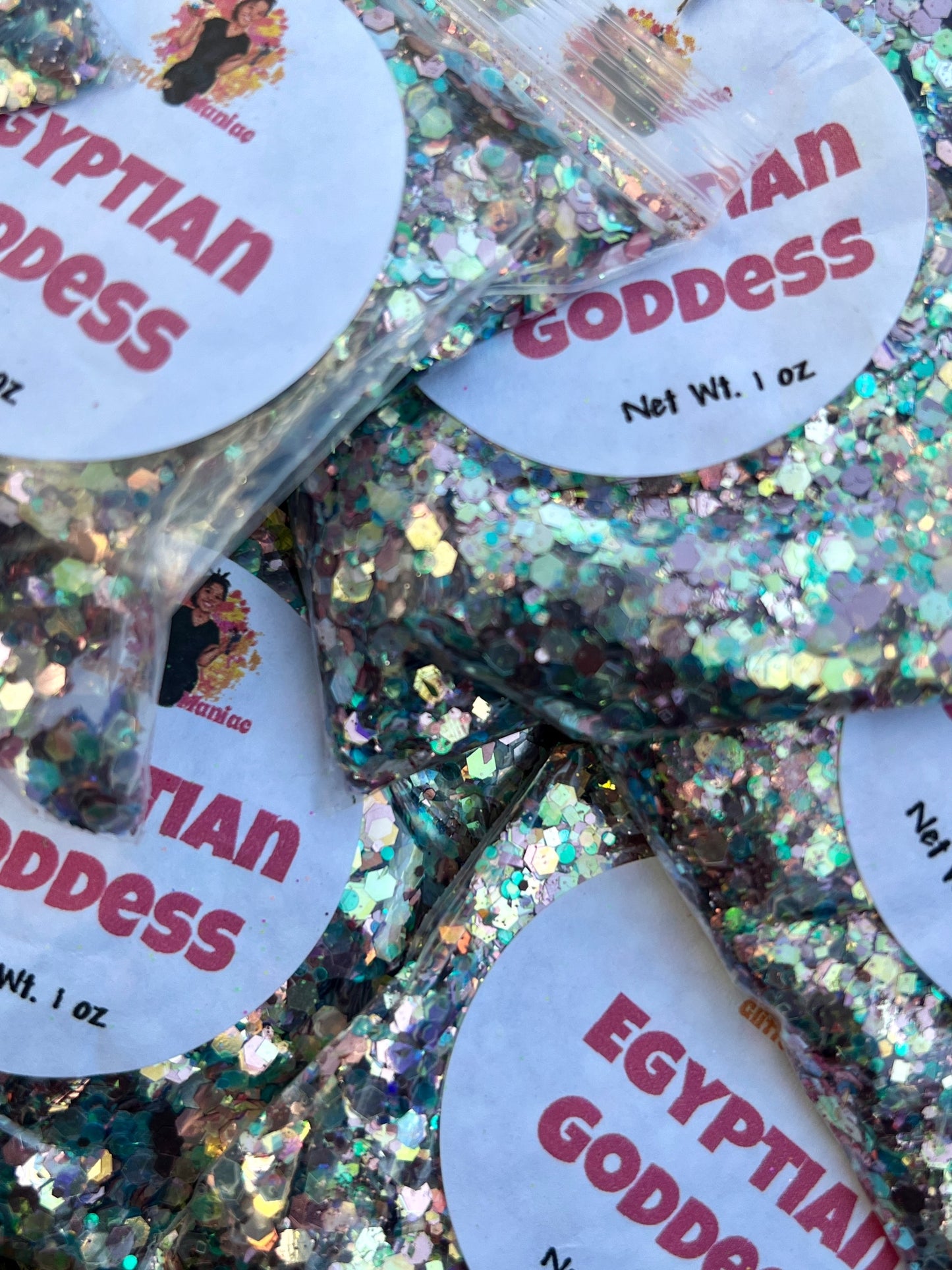 Egyptian Goddess/Gold Chunky Metallic Glitter image 0