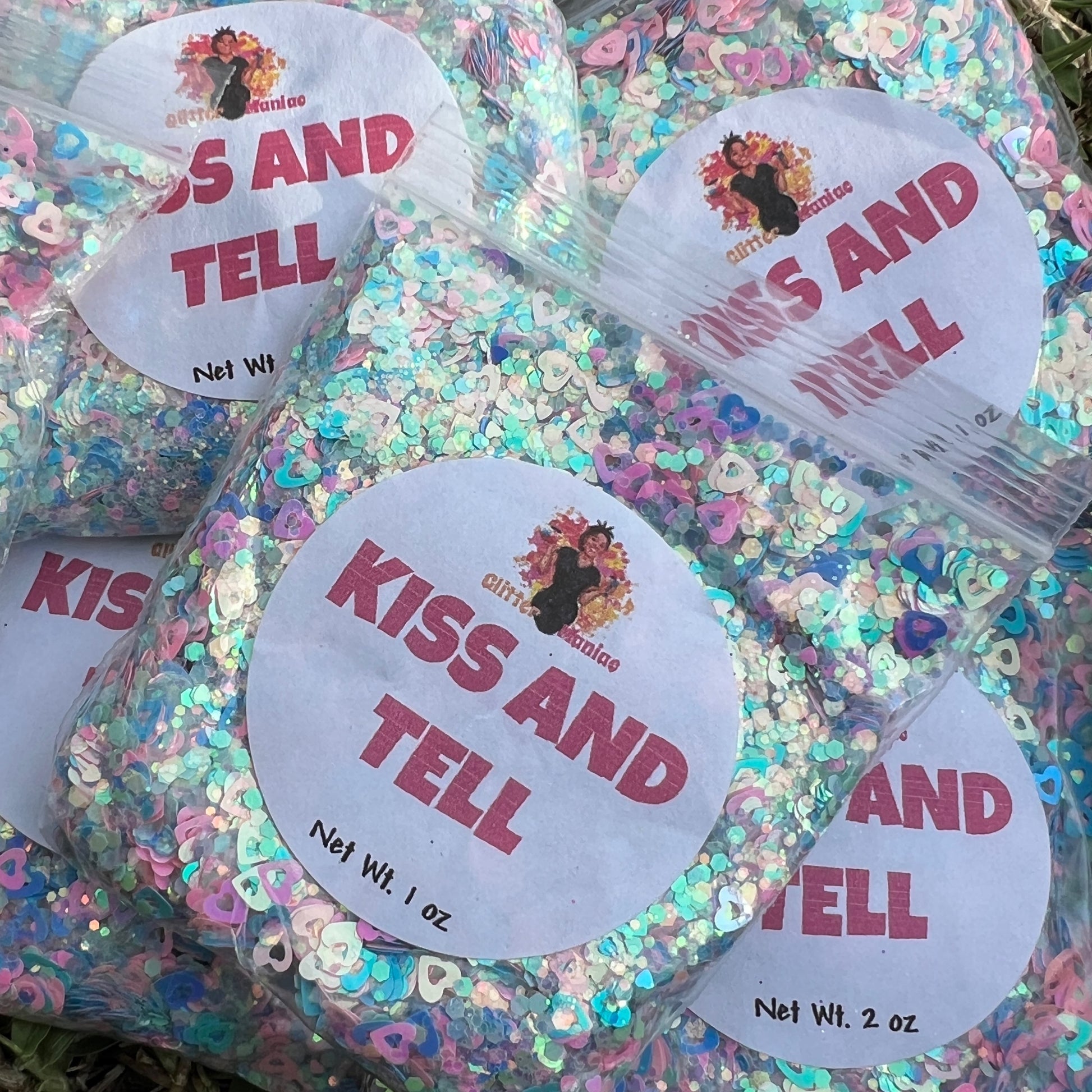 Kiss and Tell/Heart Shape Iridescent Chunky Glitter image 0