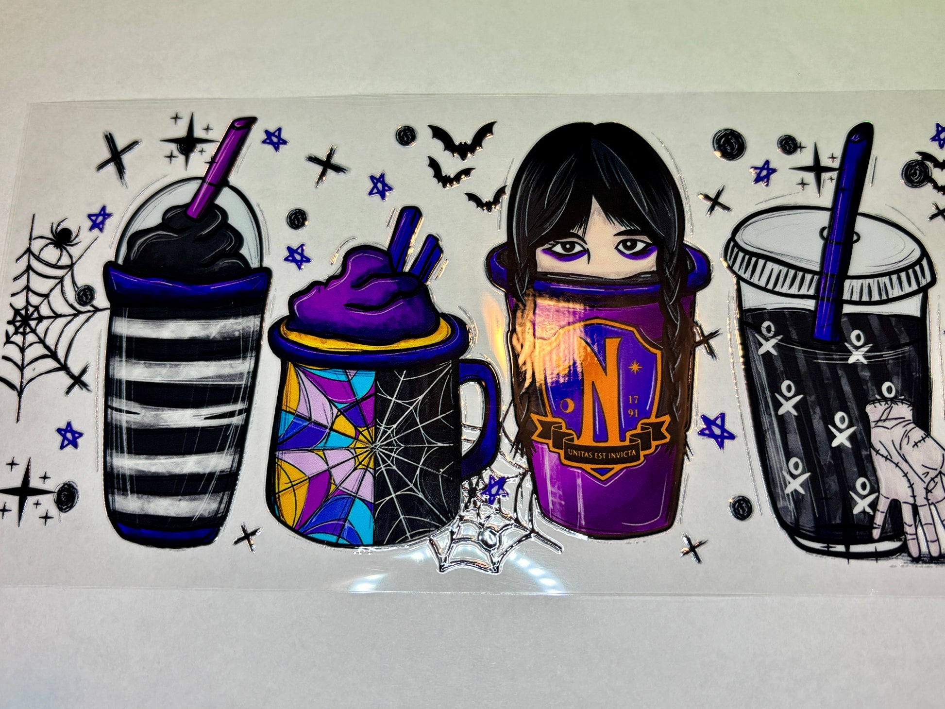 Wednesday Halloween Cups image 1