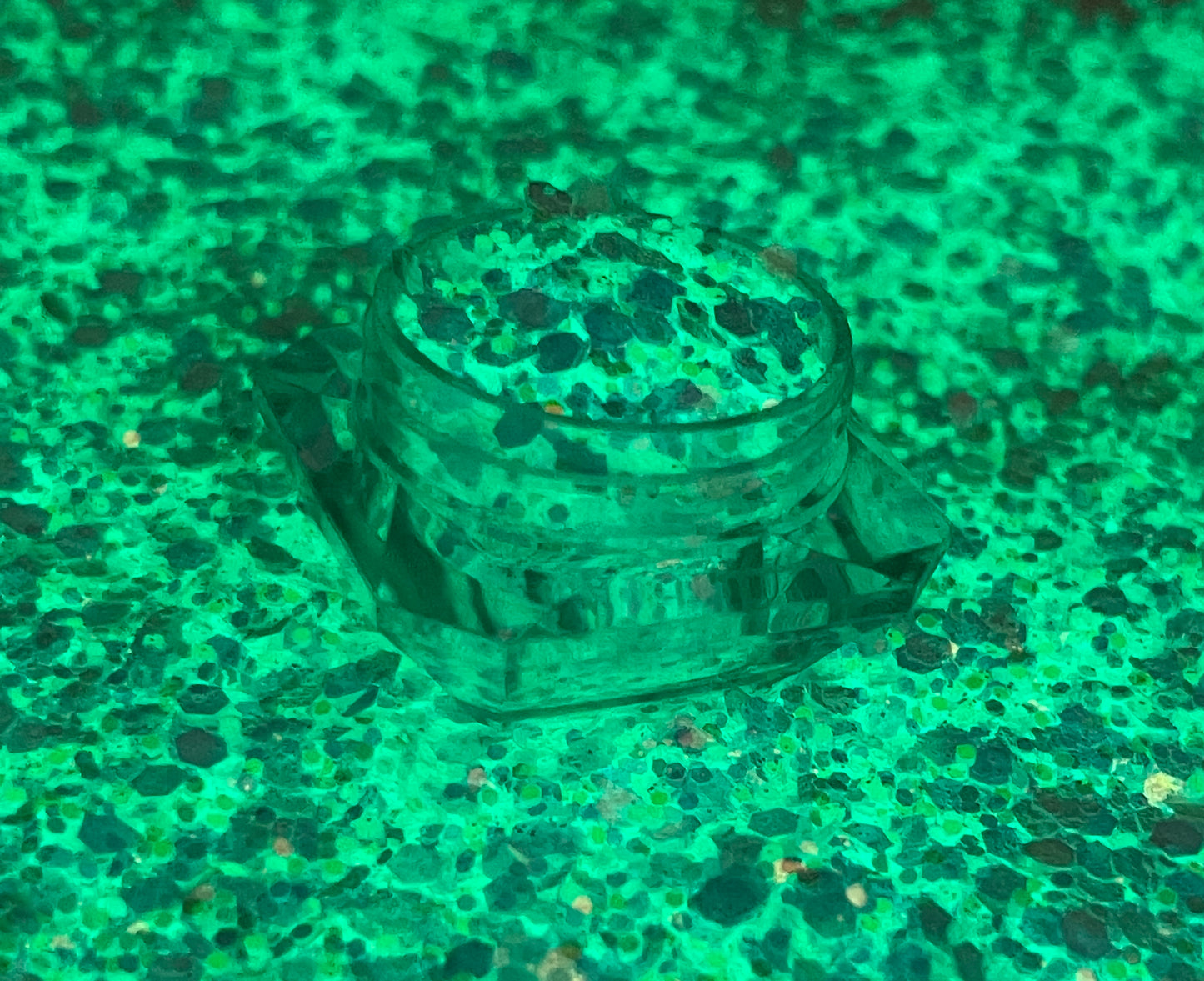 Bahama Breeze/Glow in the dark glitter/ Iridescent chunky glitter image 2