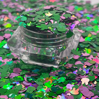 Bad bunny/shape glitter/ holographic glitter image 1
