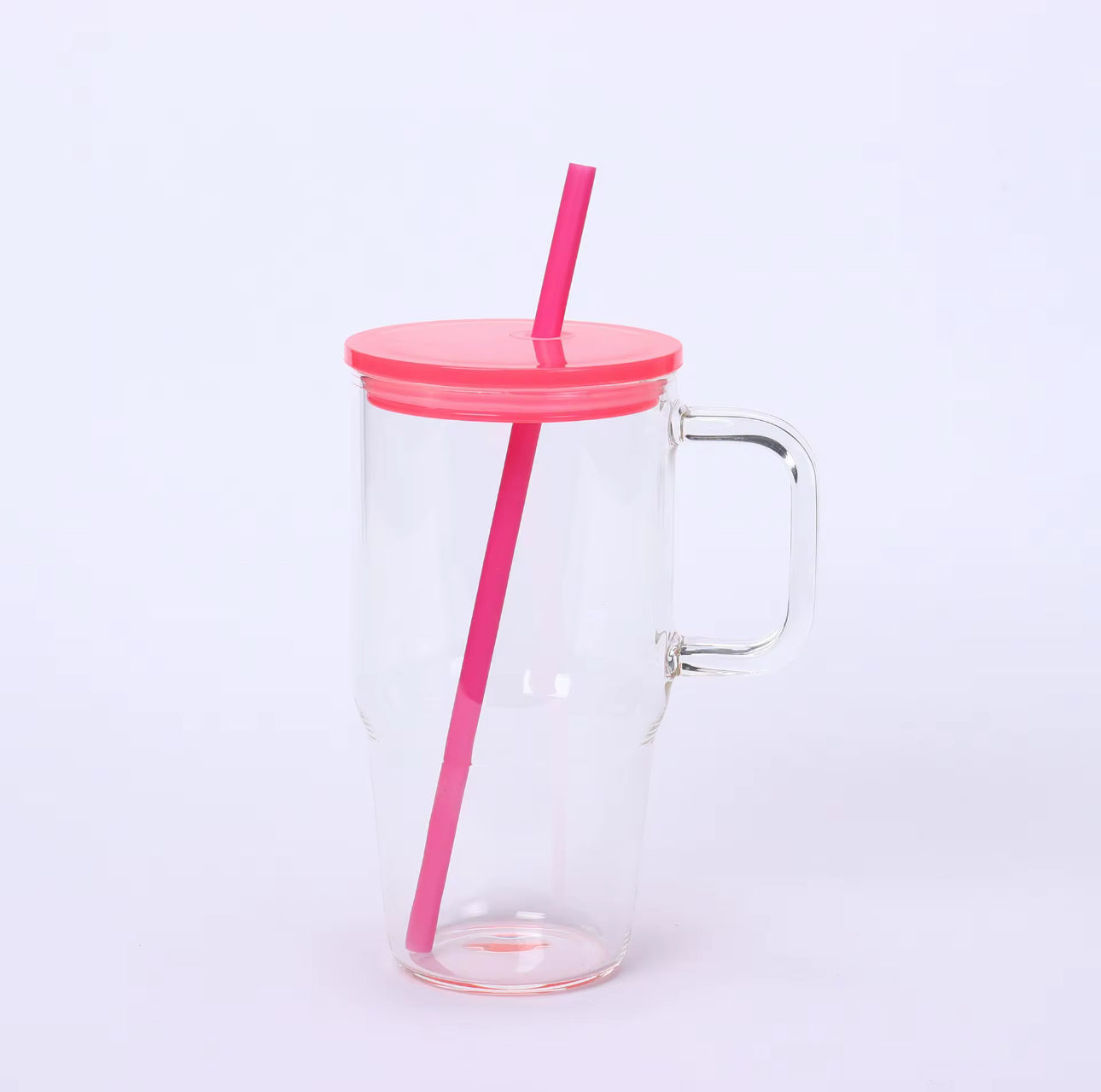 20 Oz Glass Tumbler with Handle, Wide Mouth  image 9
