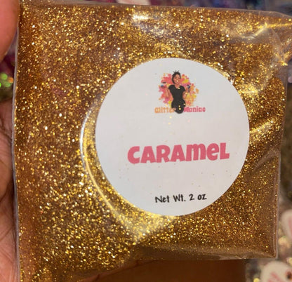 Caramel/ Golden Brown Metallic Glitter image 0