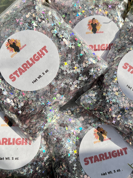 Star light/Star and Heart Shape Chunky Holographic Glitter image 0