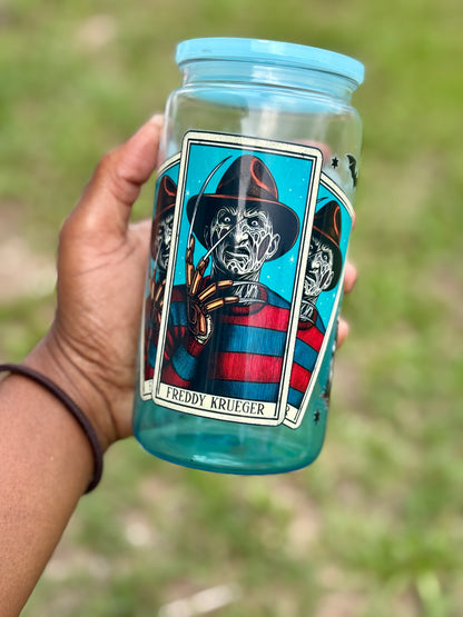 Ombre Freddy Krueger (16 Oz Blue Ombre Plastic) image 0