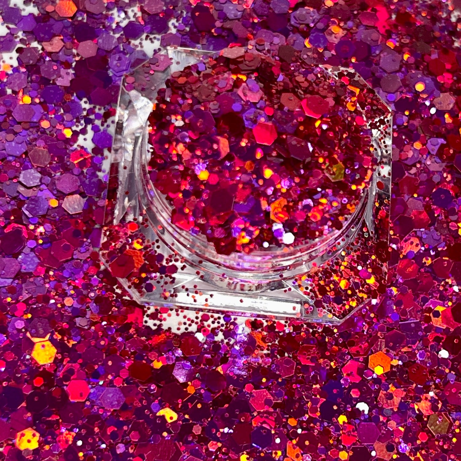 Be Mine/Pink and Red Chunky Chameleon Glitter image 1