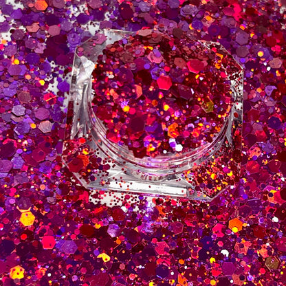 Be Mine/Pink and Red Chunky Chameleon Glitter image 1